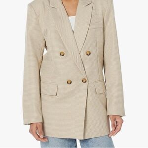 Steve Madden Women’s Boyfriend Blazer Oversized Double Breasted Front Workwear S